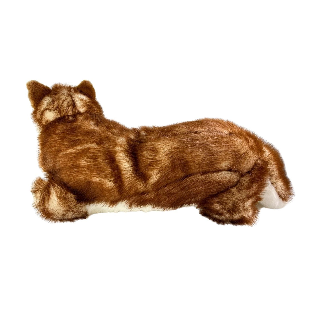 Bocchetta Scarlet 62cm Lying Husky Plush Toy - Red (Realistic Stuffed Animal Dog Gift)