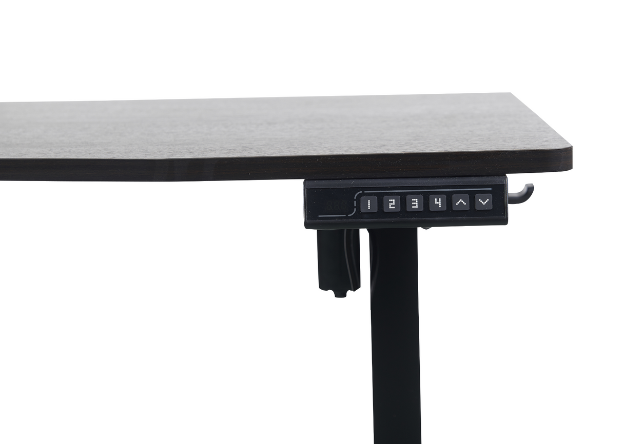 120 x 60cm Electric Standing Desk Height Adjustable Motorised Electric Sit Stand in Black