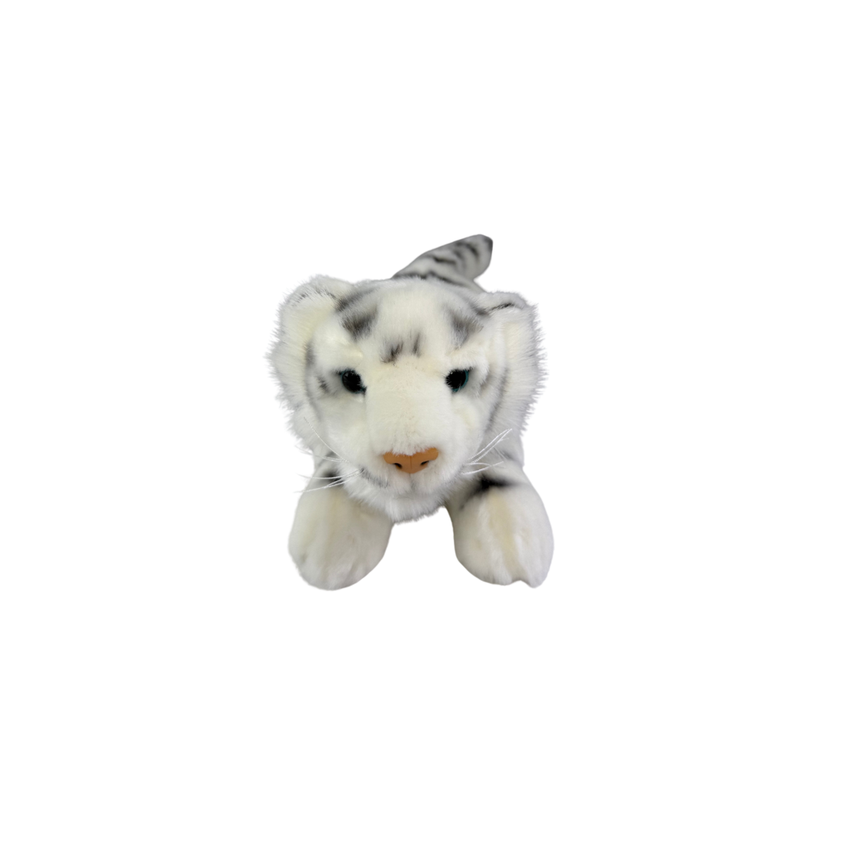 Bocchetta Sheba 31cm Floppy Tiger Cub Plush Toy - White (Realistic Stuffed Animal Wildlife Gift)