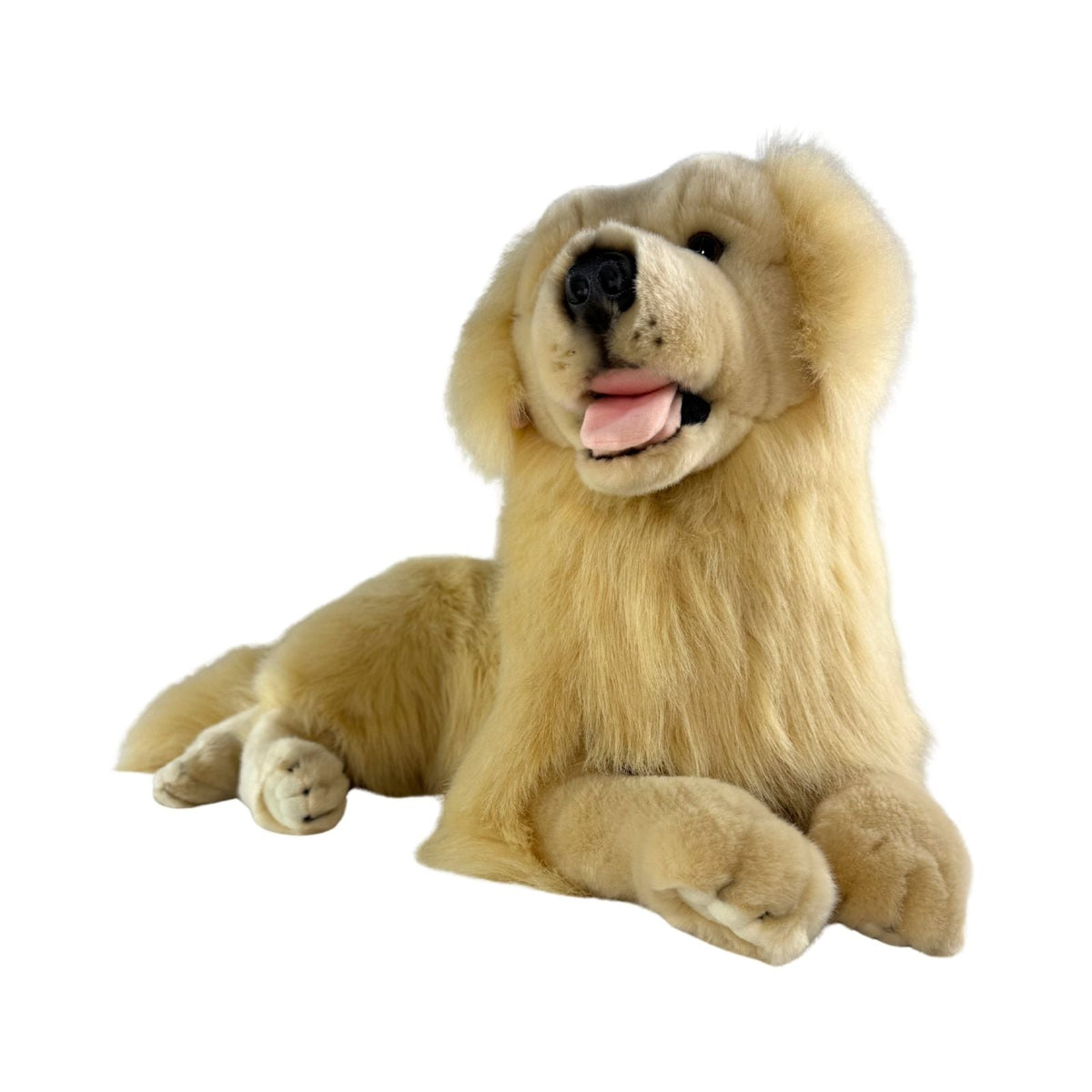 Bocchetta Spencer 62cm Lying Golden Retriever Plush Toy (Realistic Stuffed Animal Dog Gift)