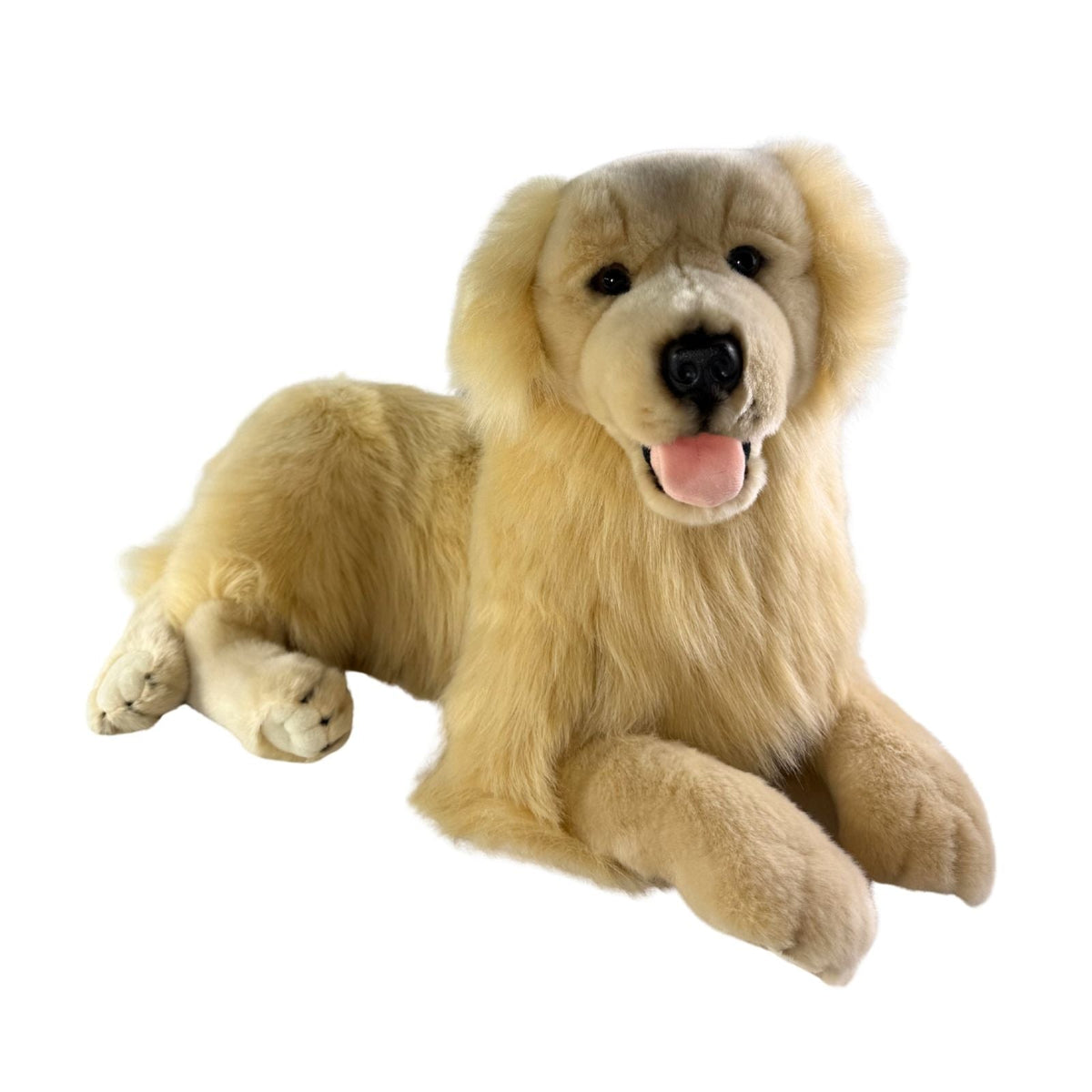 Bocchetta Spencer 62cm Lying Golden Retriever Plush Toy (Realistic Stuffed Animal Dog Gift)