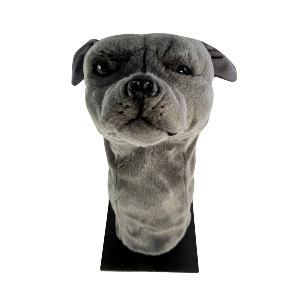 Bocchetta Staffy Plush Golf Club Head Cover - Grey (Novelty Animal Golfer Gift)