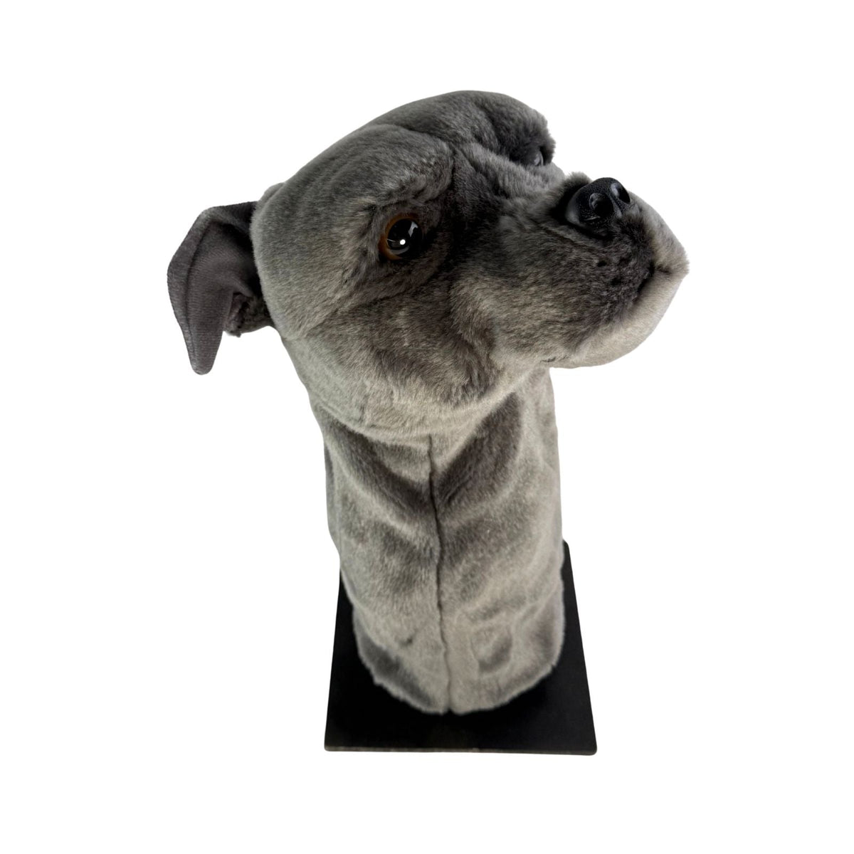 Bocchetta Staffy Plush Golf Club Head Cover - Grey (Novelty Animal Golfer Gift)