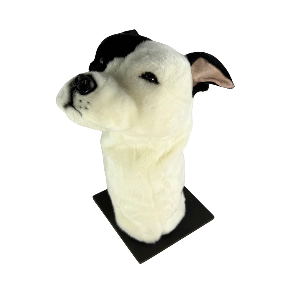 Bocchetta Staffy Plush Golf Club Head Cover - White/Black (Novelty Animal Golfer Gift)