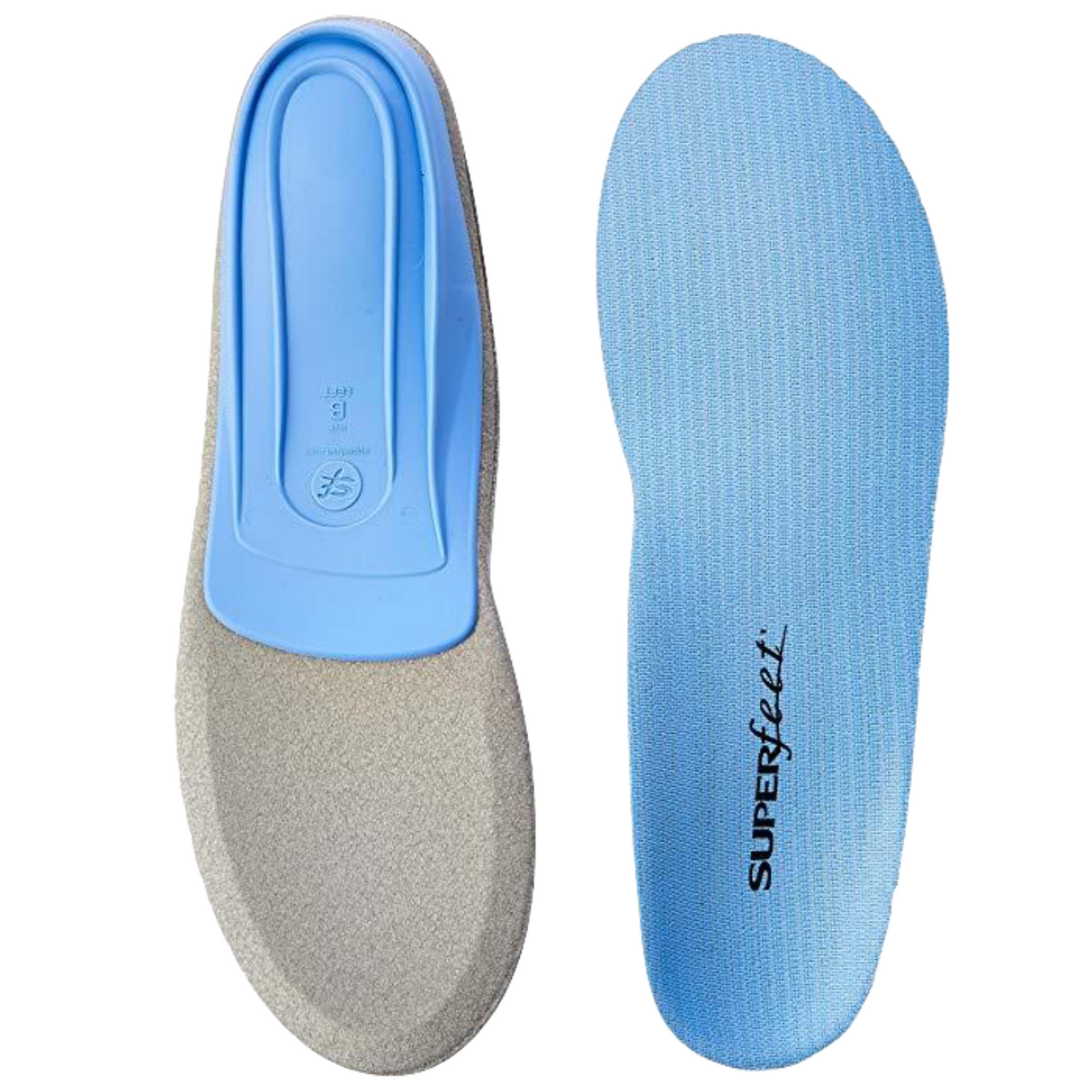 Superfeet Orthotic Insoles - Blue (Arch Support Cushion Inserts)