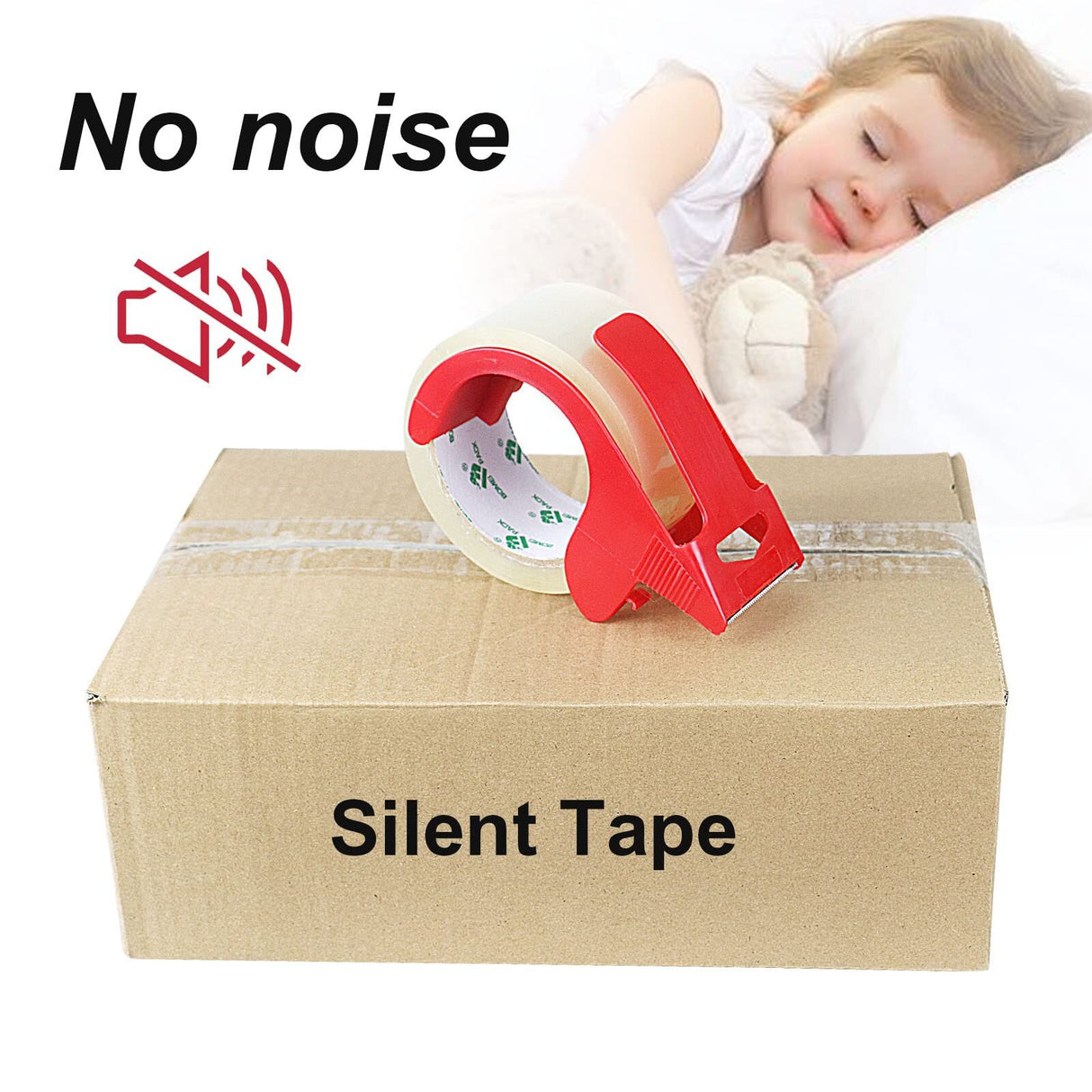 36 Rolls Silent Clear Heavy Duty Packing Packaging Low Noise Tape (48mm x 100m) Bulk