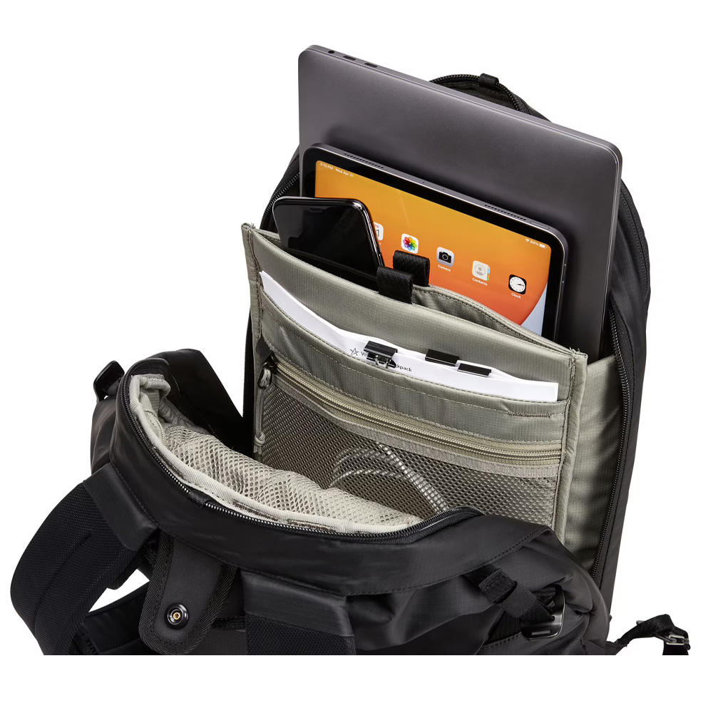 Thule Tact Backpack Bag 16L Travel Rucksack w/ Laptop Sleeve in Black
