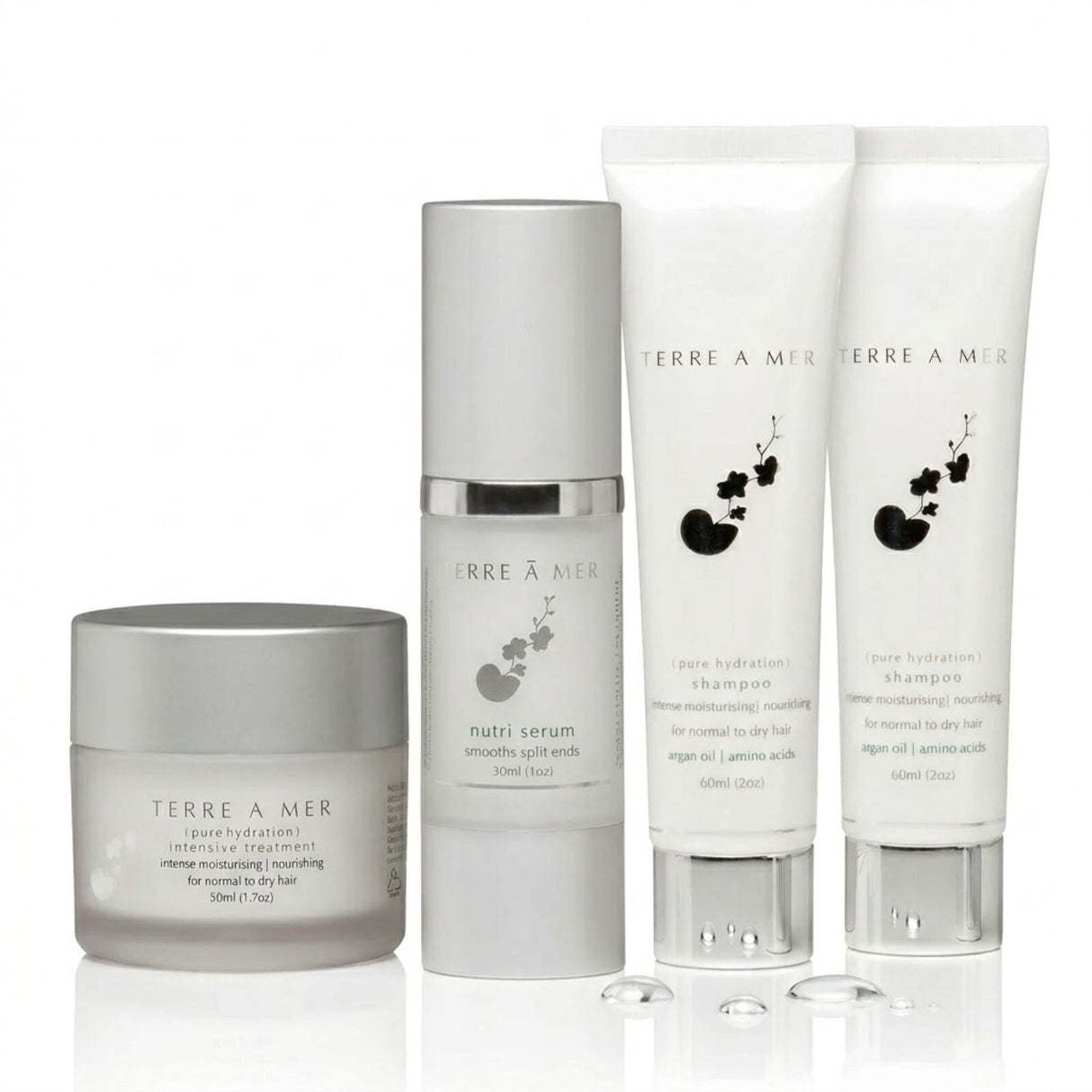 TERRE A MER Pure Hydration Moisture Keratin Aftercare - Nanoplasty Safe (Travel Hair Repair Kit)
