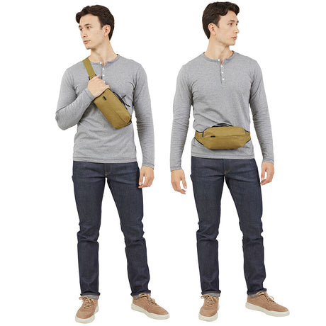 THULE Aion 2L Sling Bag Travel Hip Pack Waist Pouch Bum Bag for Outdoor  Nutria