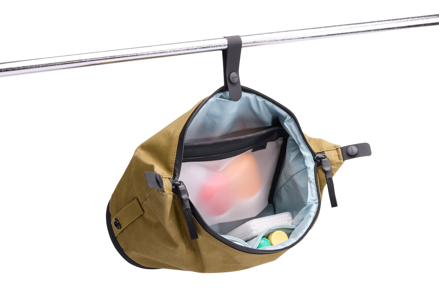 THULE Aion 5L Waxed Canvas Toiletry Bag Travel Wash Kit TSA Pouch Organizer in Nutria