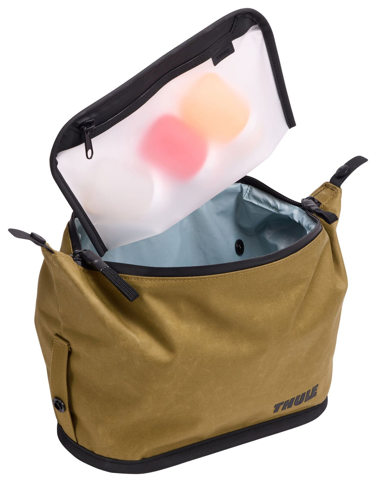 THULE Aion 5L Waxed Canvas Toiletry Bag Travel Wash Kit TSA Pouch Organizer in Nutria
