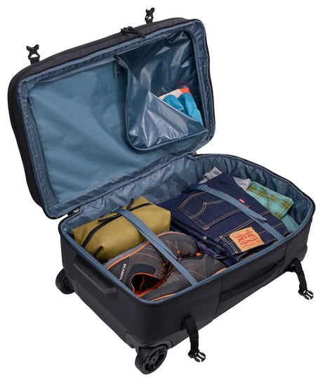 THULE Aion 95L Wheeled Duffel Travel Luggage 70cm Bag w/ Wet Compartment in Black