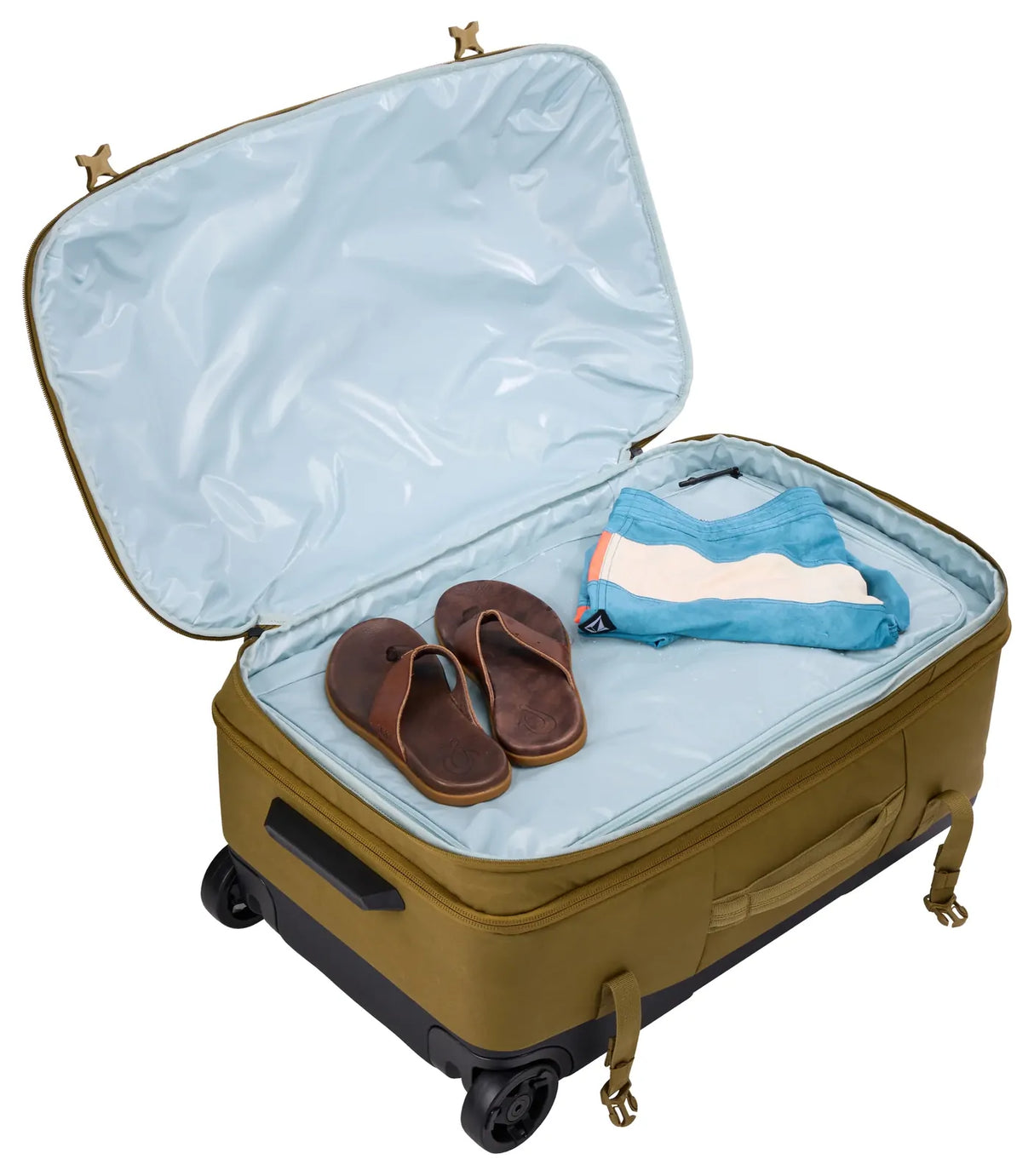 THULE Aion 95L Wheeled Duffel Travel Luggage 70cm Bag w/ Wet Compartment in Nutria