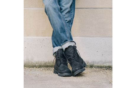 TIMBERLAND Mens 6" Premium Waterproof Boots Original Iconic Shoes - Black Nubuck