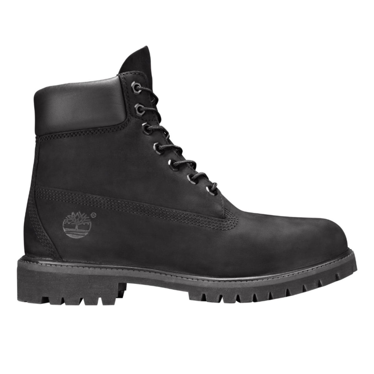 TIMBERLAND Mens 6" Premium Waterproof Boots Original Iconic Shoes - Black Nubuck