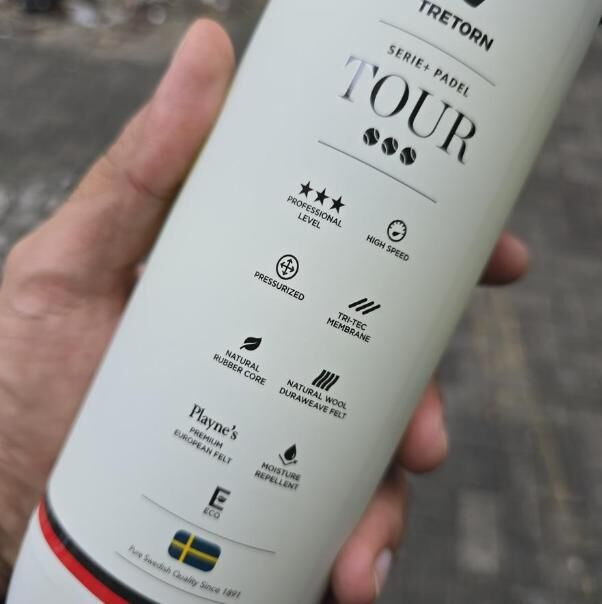 TRETORN Serie + Padel Tour Balls (24 Cans of 3 Balls) - 72 Balls Total (1 Box)