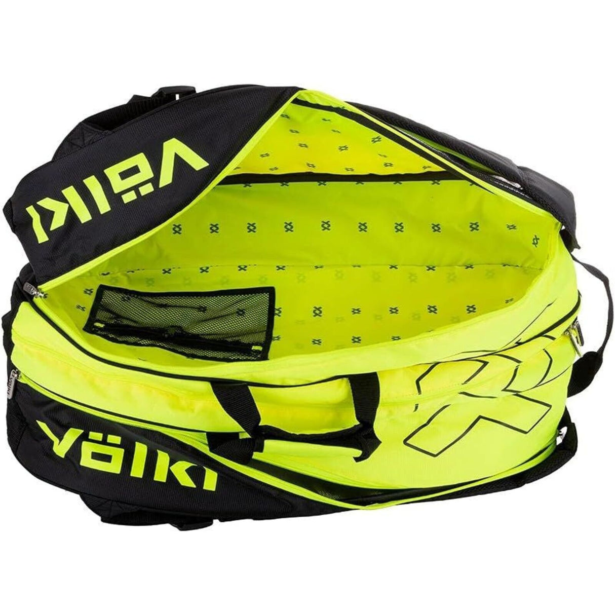 Volkl Classic Tour Combi Bag for 6-9 Racquets in Yellow/Black