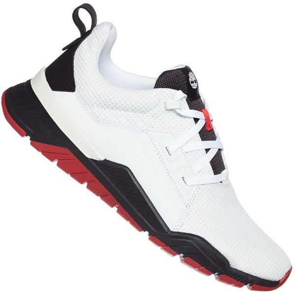 Timberland Mens Concrete Trail Sneakers (Low Cut Casual Shoes) - White Leather/Mesh