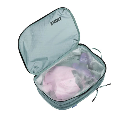 THULE 34x24cm Clean Dirty Packing Cube Travel Storage Bag w/ TPU Divider in Pond Gray