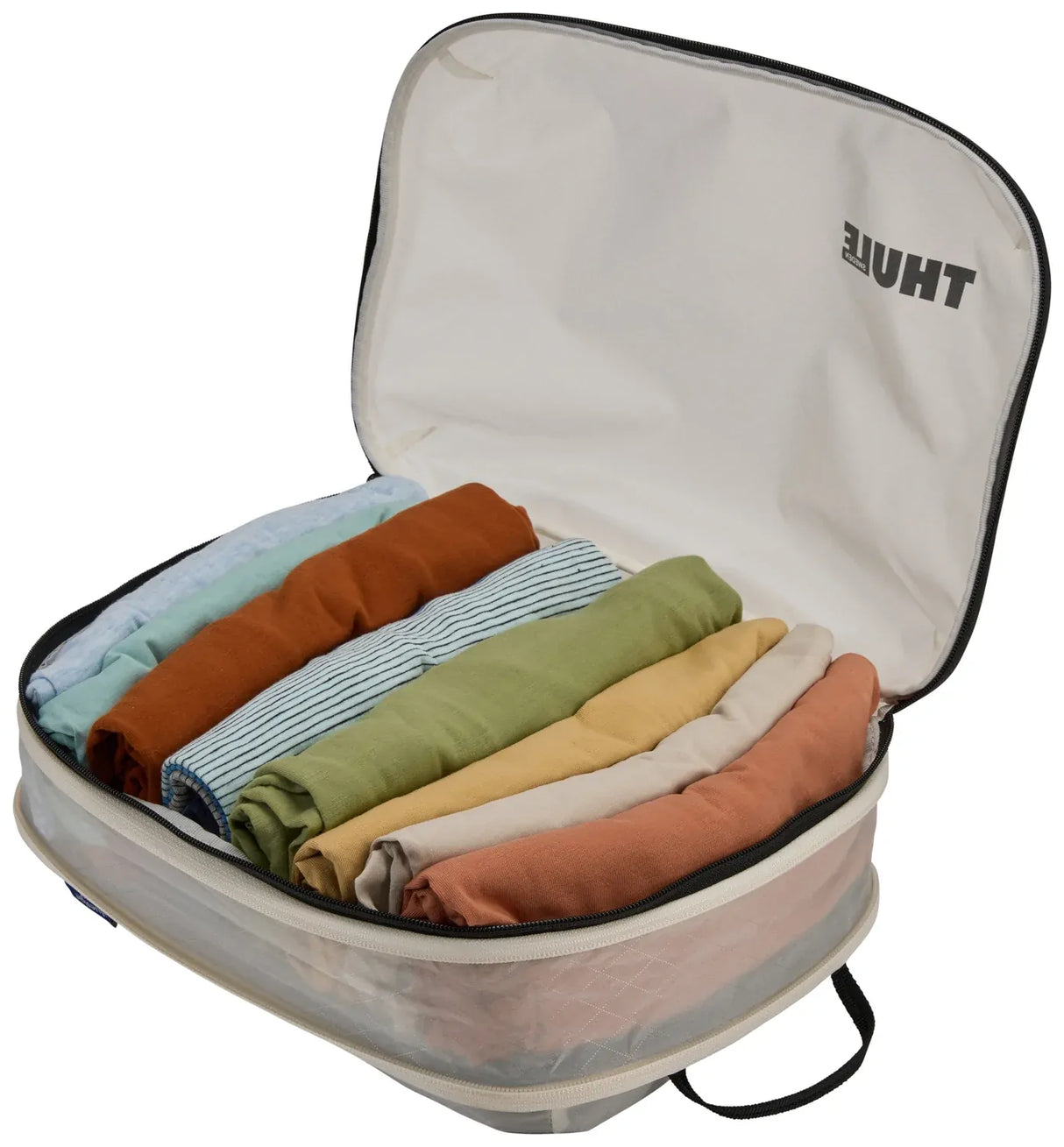 THULE 34x23x15cm Packing Cube Compression Travel Storage Bag in White - Medium
