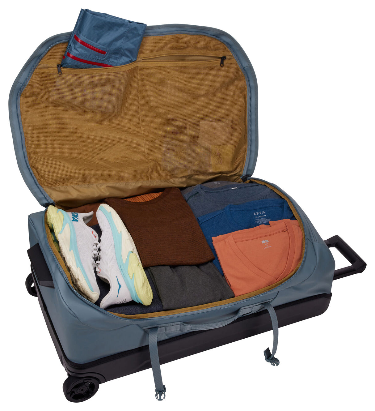 THULE Chasm 110L Wheeled Duffel Travel Suitcase Luggage Bag in Pond