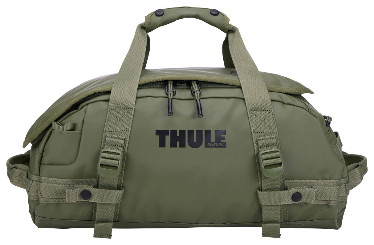 Thule Chasm 30L Duffel Overnight Bag Convertible Backpack Duffle in Olivine