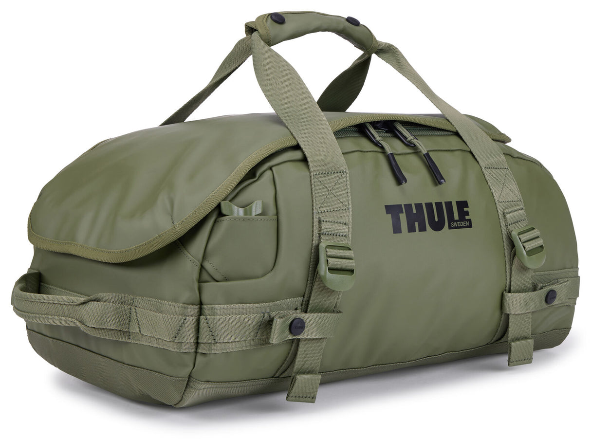 Thule Chasm 30L Duffel Overnight Bag Convertible Backpack Duffle in Olivine