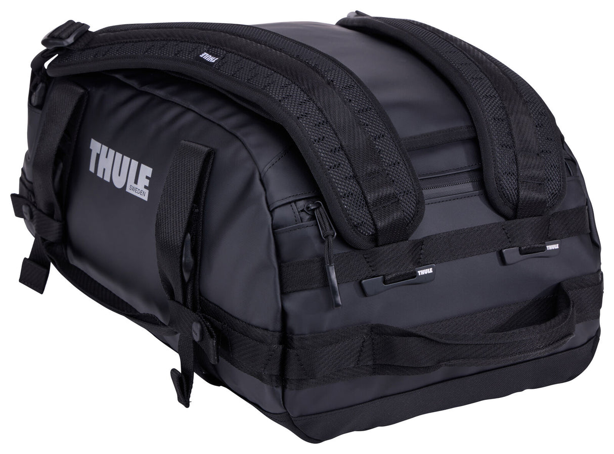 Thule Chasm 30L Duffel Overnight Travel Bag - Black (Convertible Duffle Backpack)