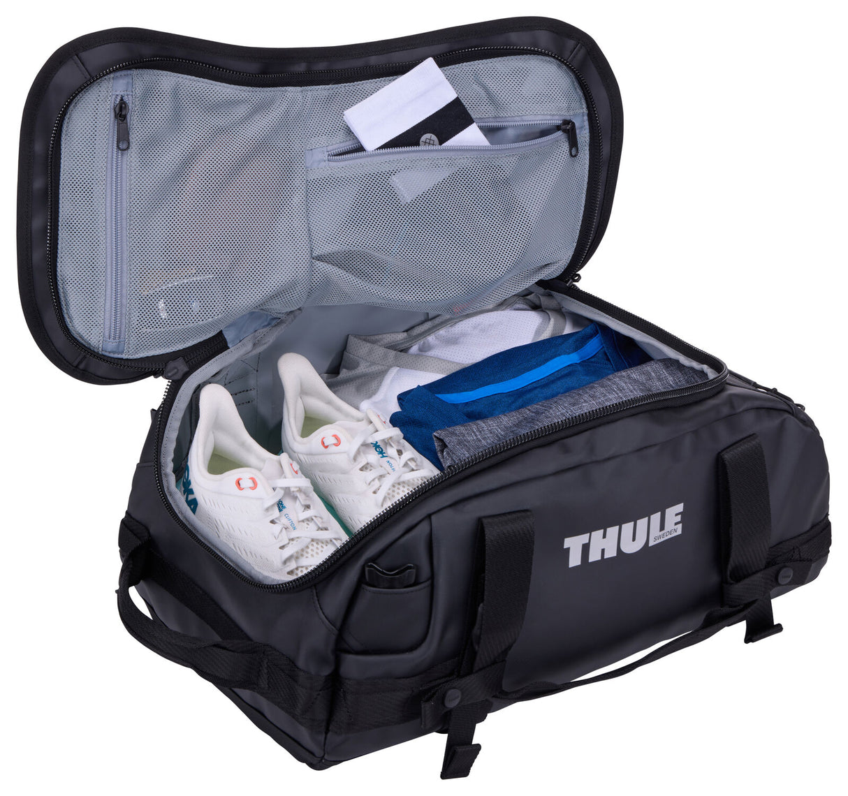 Thule Chasm 30L Duffel Overnight Travel Bag - Black (Convertible Duffle Backpack)