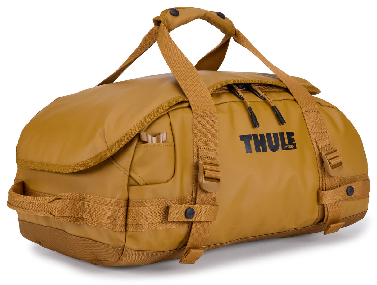 Thule Chasm 30L Duffel Overnight Bag Convertible Backpack Duffle in Golden