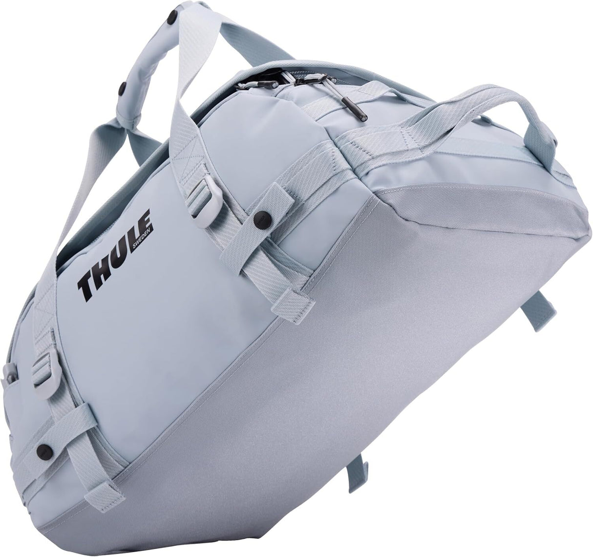 Thule Chasm 30L Duffel Overnight Bag Convertible Backpack Duffle in Soft Blue