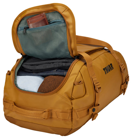 Thule Chasm 40L Duffel Overnight Bag Convertible Backpack Duffle in Golden