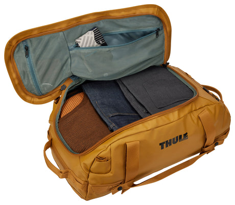 Thule Chasm 40L Duffel Overnight Bag Convertible Backpack Duffle in Golden