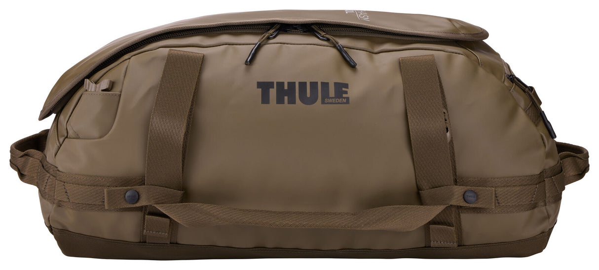 Thule Chasm 40L Duffel Overnight Bag Convertible Backpack Duffle in Deep Khaki