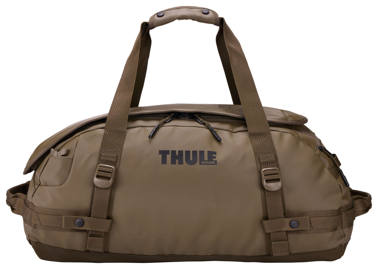 Thule Chasm 40L Duffel Overnight Bag Convertible Backpack Duffle in Deep Khaki