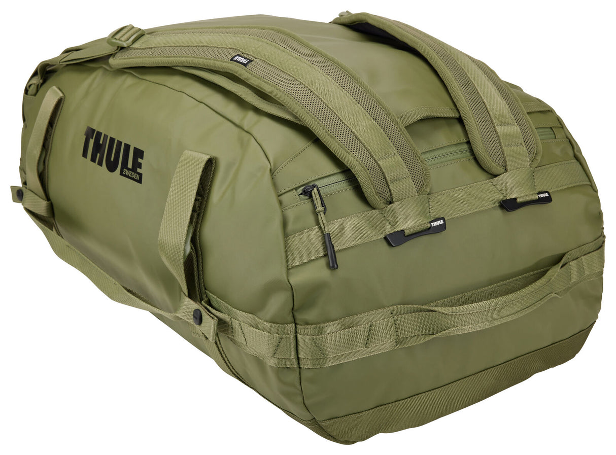 Thule Chasm 70L Duffel Overnight Bag Convertible Backpack Duffle in Olivine