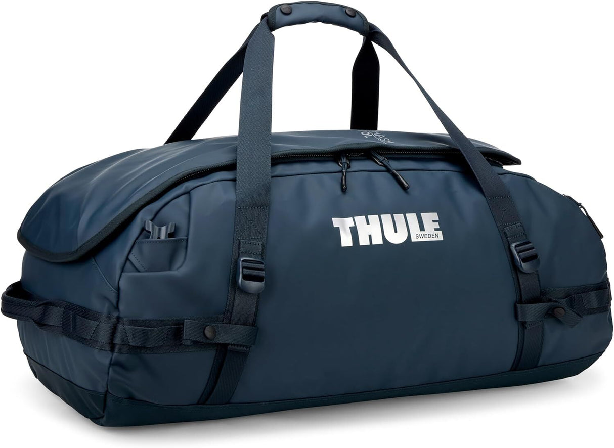 Thule Chasm 70L Duffel Overnight Bag Convertible Backpack Duffle in Darkest Blue