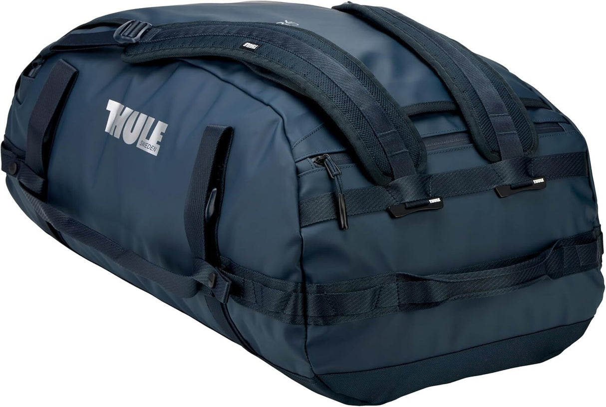 Thule Chasm 70L Duffel Overnight Bag Convertible Backpack Duffle in Darkest Blue