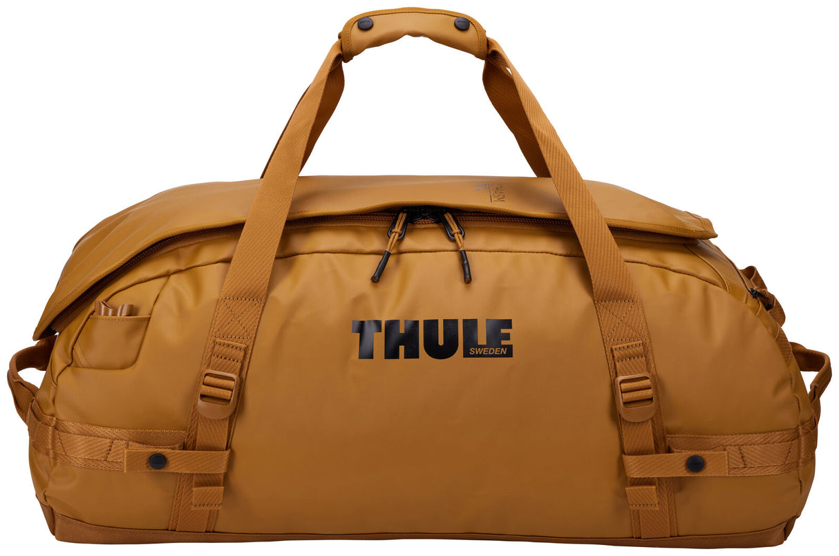 Thule Chasm 70L Duffel Overnight Bag Convertible Backpack Duffle in Golden