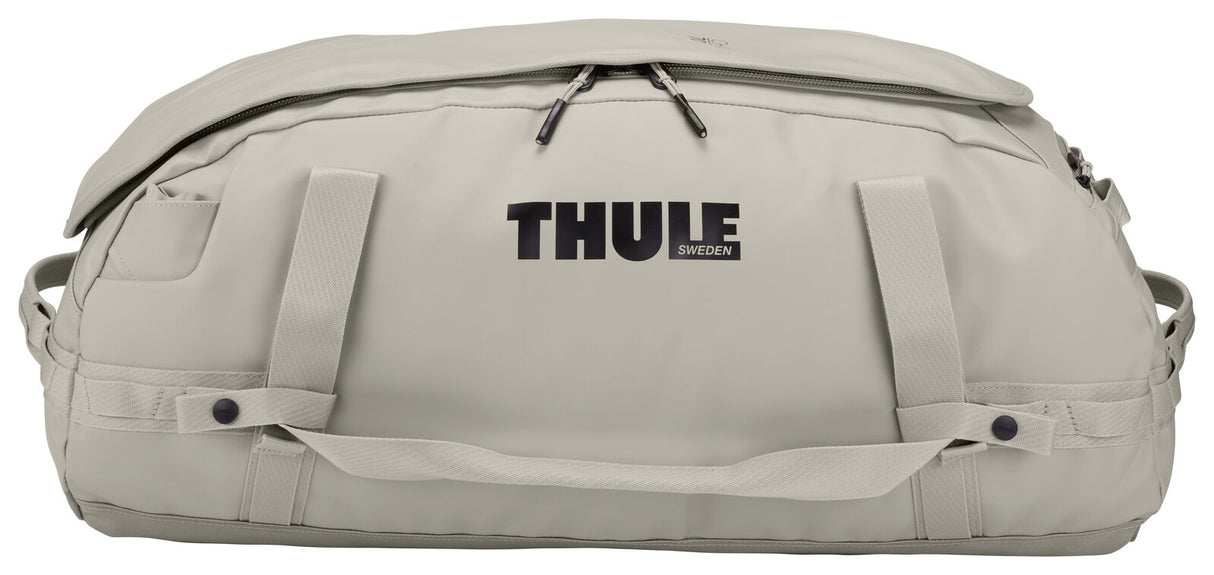 Thule Chasm 70L Duffel Overnight Bag Convertible Backpack Duffle in Sand
