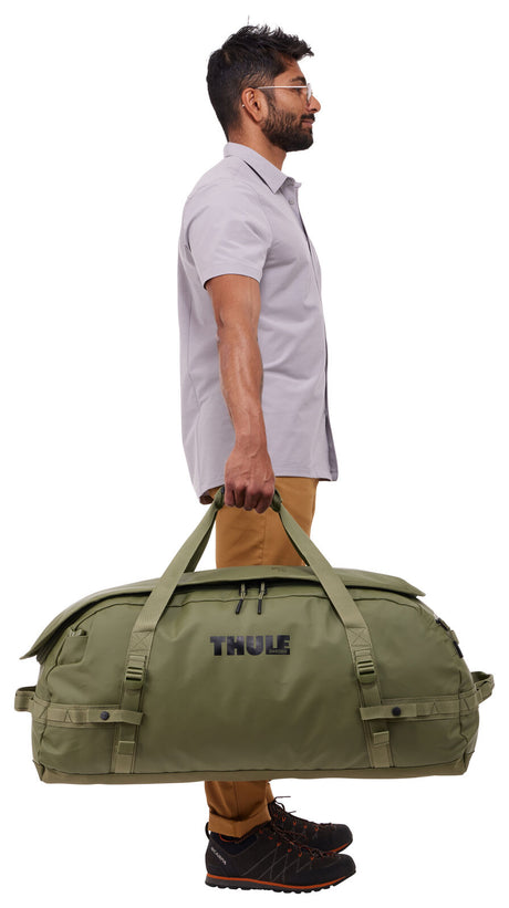 Thule Chasm 90L Duffle Travel Backpack Bag Extra Large in Olivine
