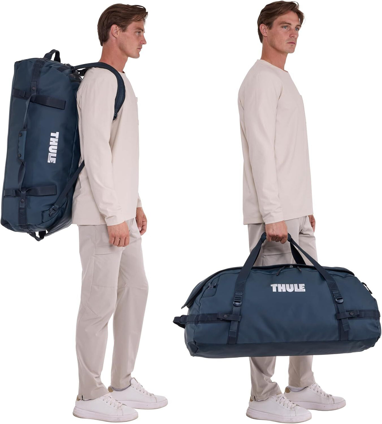 Thule Chasm 90L Duffel Travel Bag - Darkest Blue (Convertible Duffle Backpack)