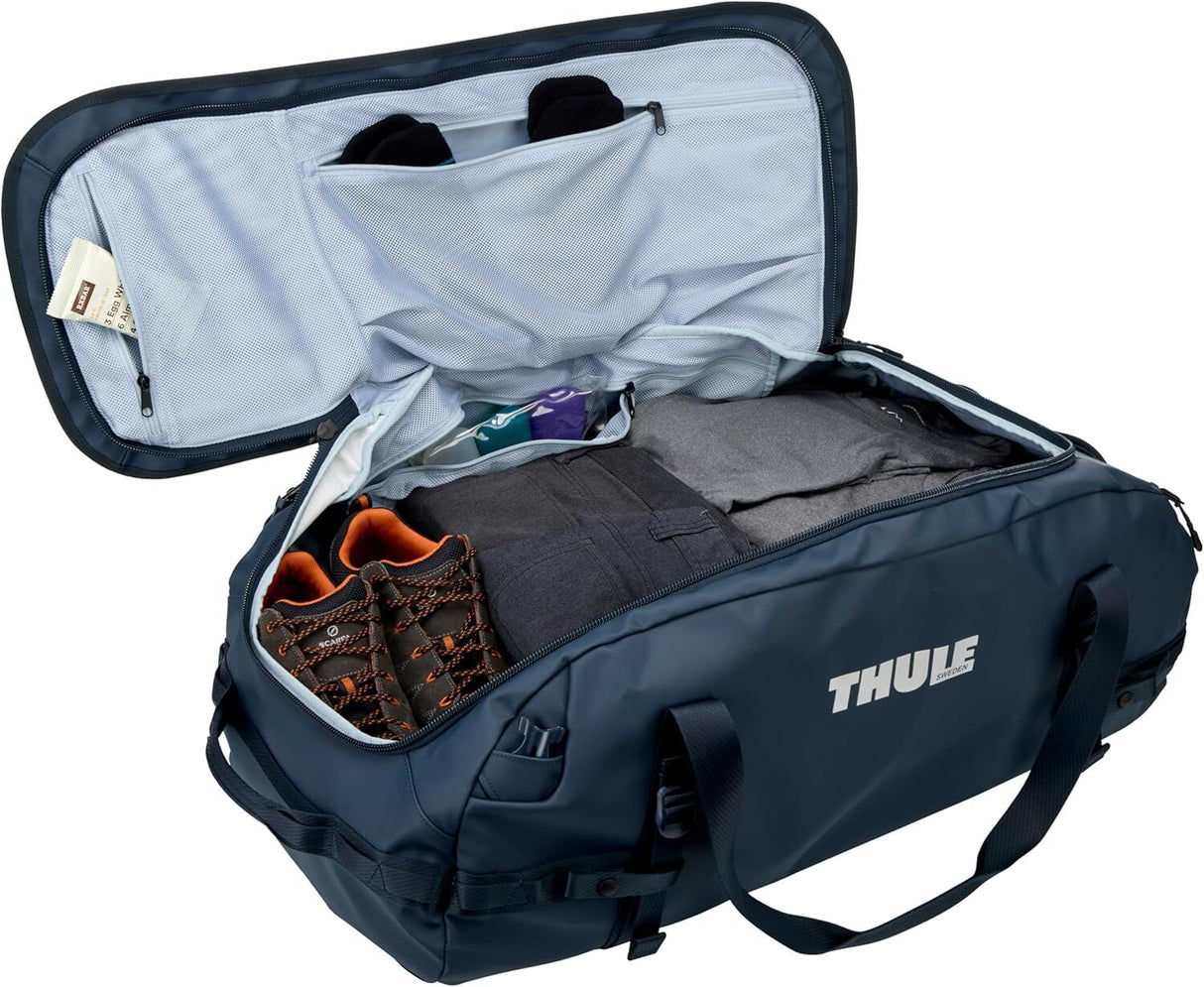 Thule Chasm 90L Duffel Travel Bag - Darkest Blue (Convertible Duffle Backpack)