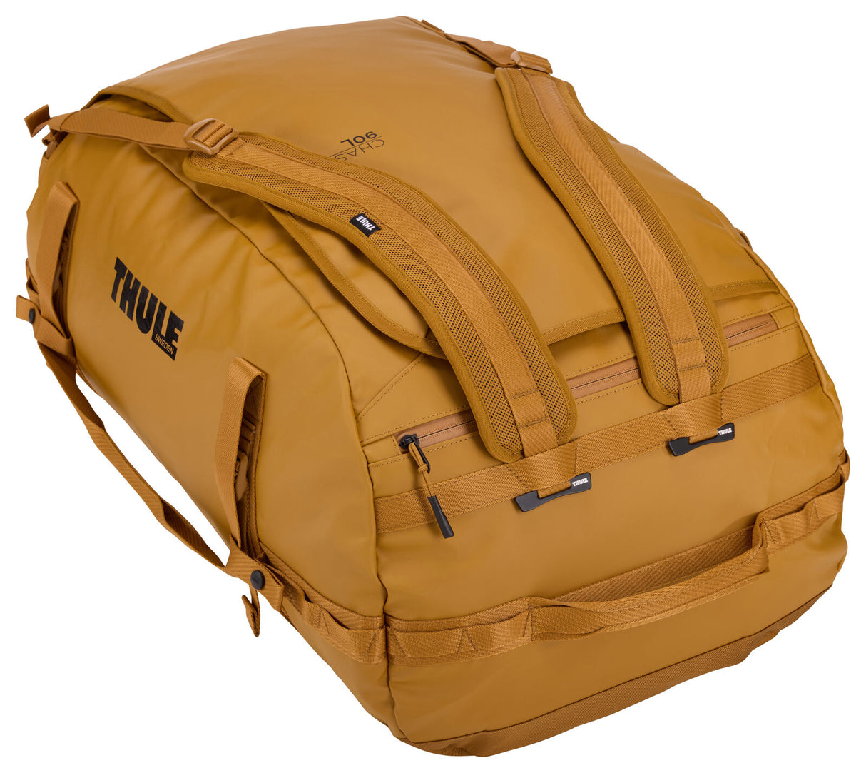 Thule Chasm 90L Duffle Travel Backpack Bag Extra Large in Golden