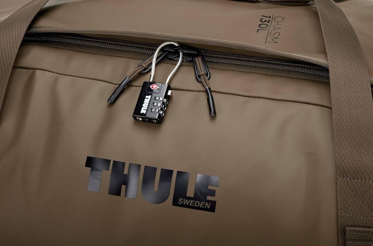 Thule Chasm 130L Duffel Overnight Bag Convertible Backpack Duffle in Deep Khaki