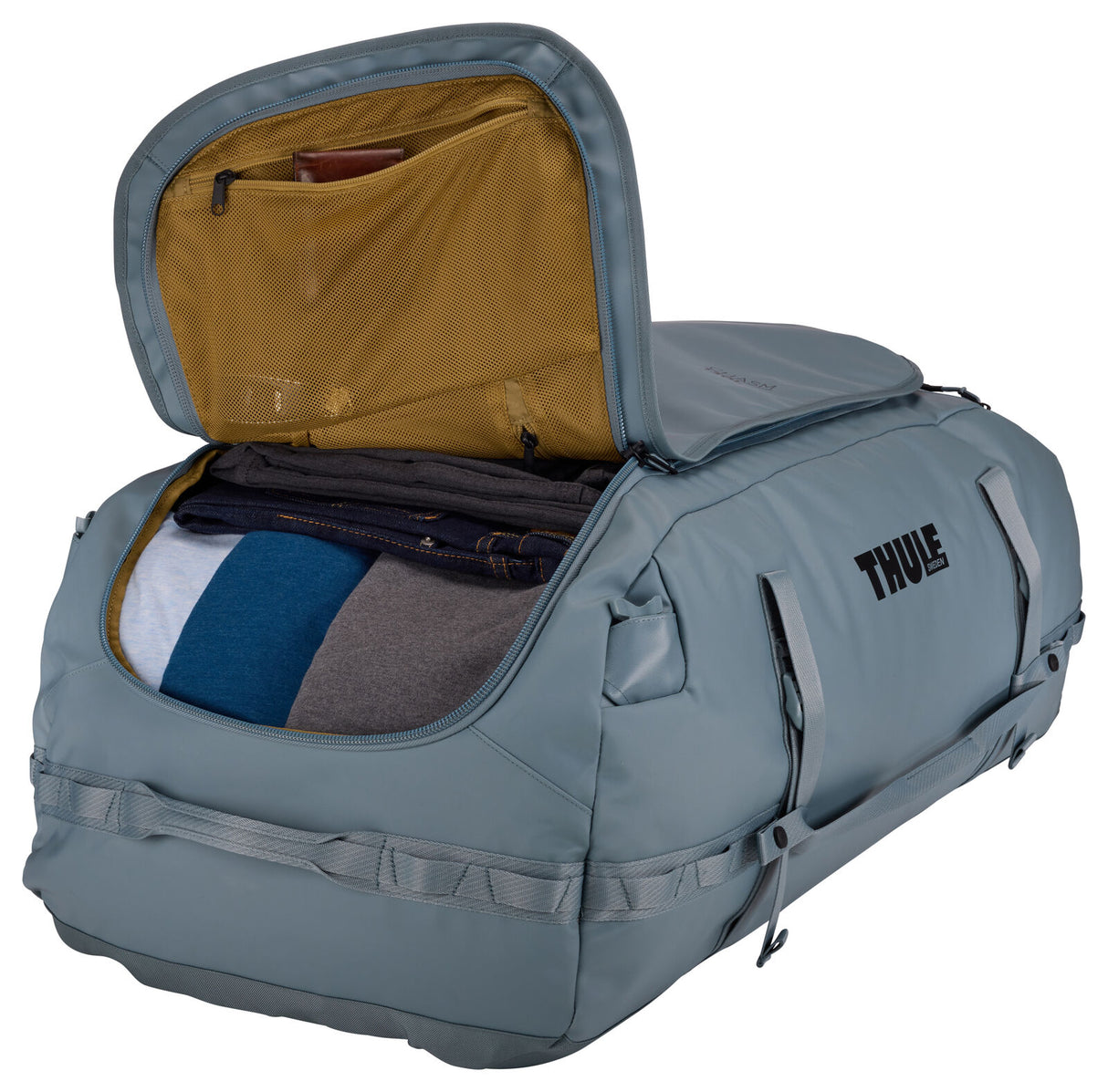 Thule Chasm 130L Duffel Overnight Bag Convertible Backpack Duffle in Pond