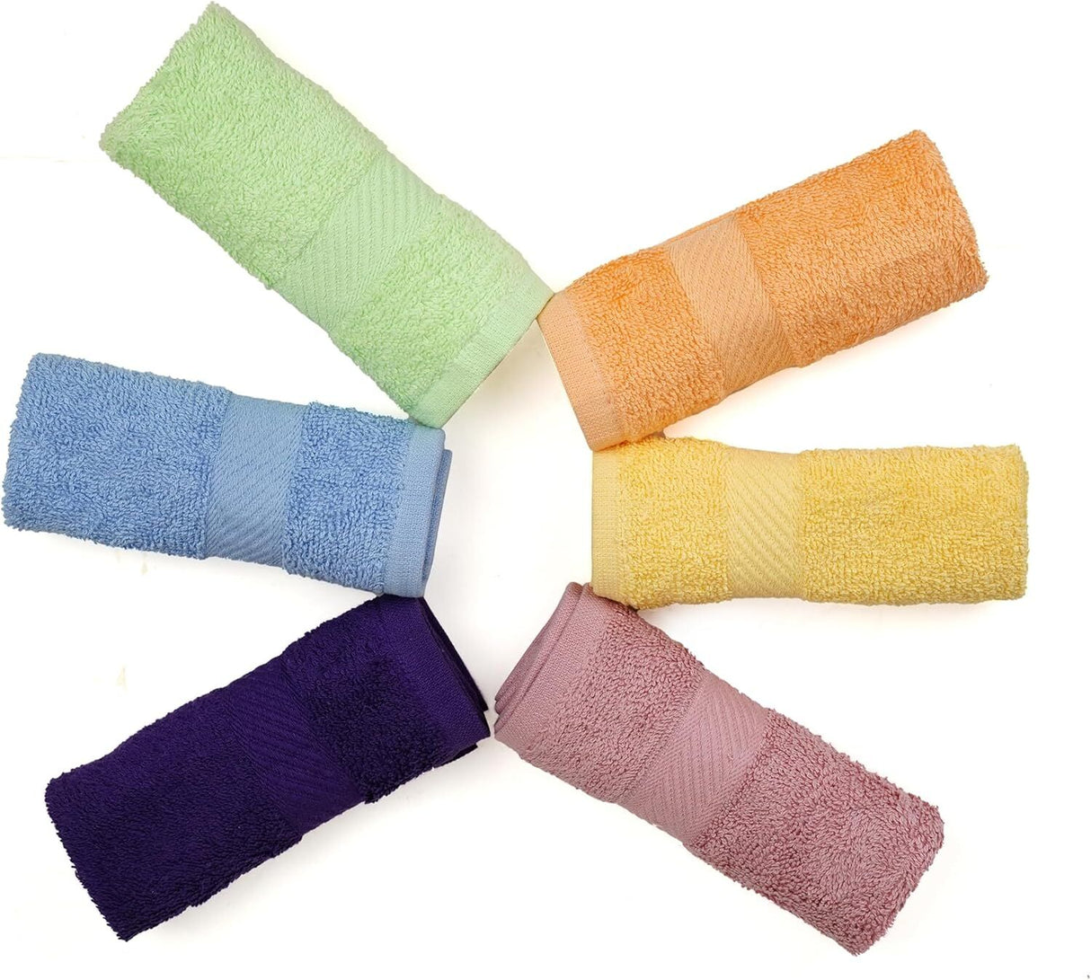 12x 100% Cotton Face Washer Towel Bulk (30x32cm) in Assorted Colours