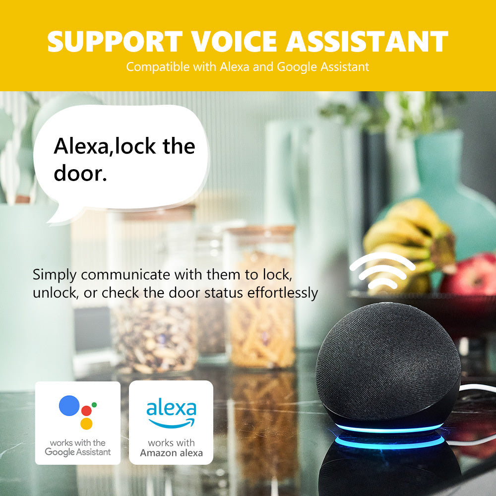 Lockin Smart Door Lock - G30 Fingerprint Keyless Entry (WiFi App Control) - US Cylinder Locks