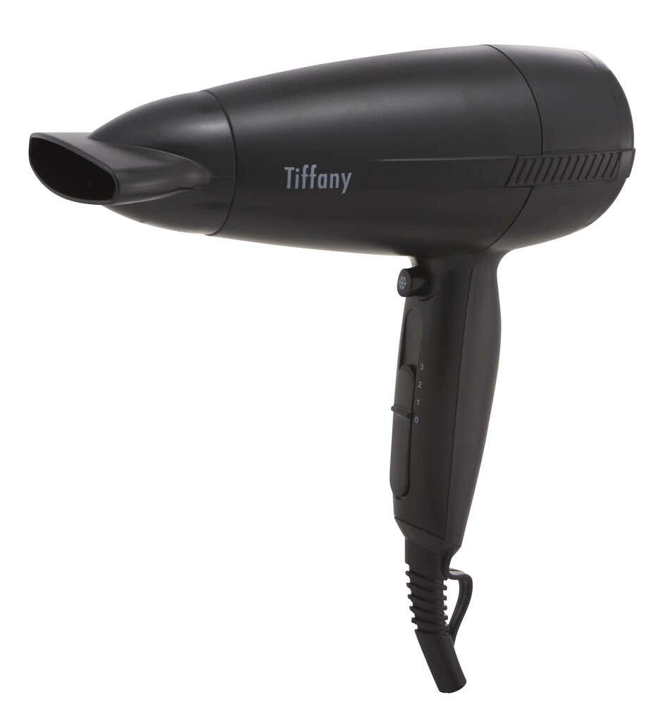 Tiffany 2000W Hair Dryer - DC Motor Cool Shot 3-Heat Speed - Black (THD20)
