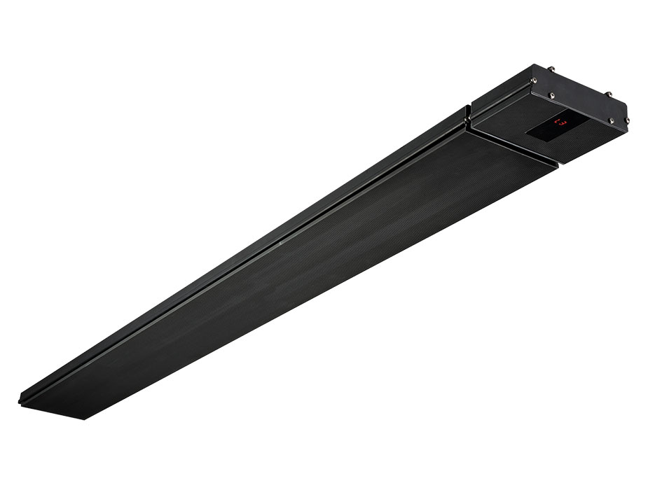 Heatstrip Classic Slimline 2400W Electric Radiant Heater w/ Remote in Black